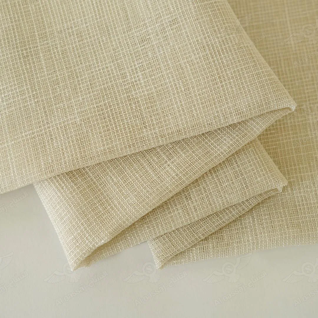 Cortinas Tull Lino - Color Crema - Tul Texturizado Lino