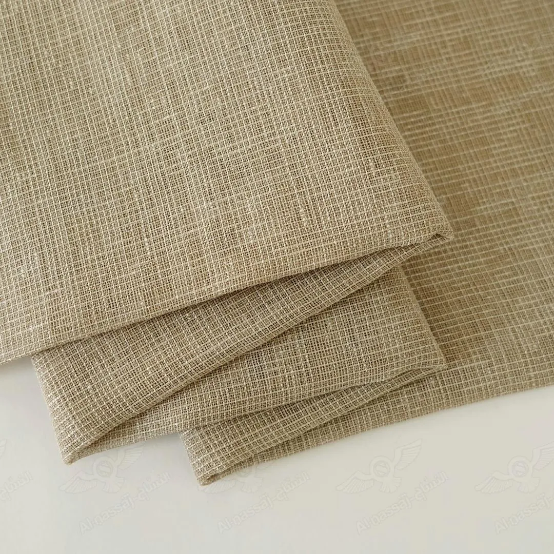 Cortinas Tull Lino - Color Marrón - Tul Texturizado Lino