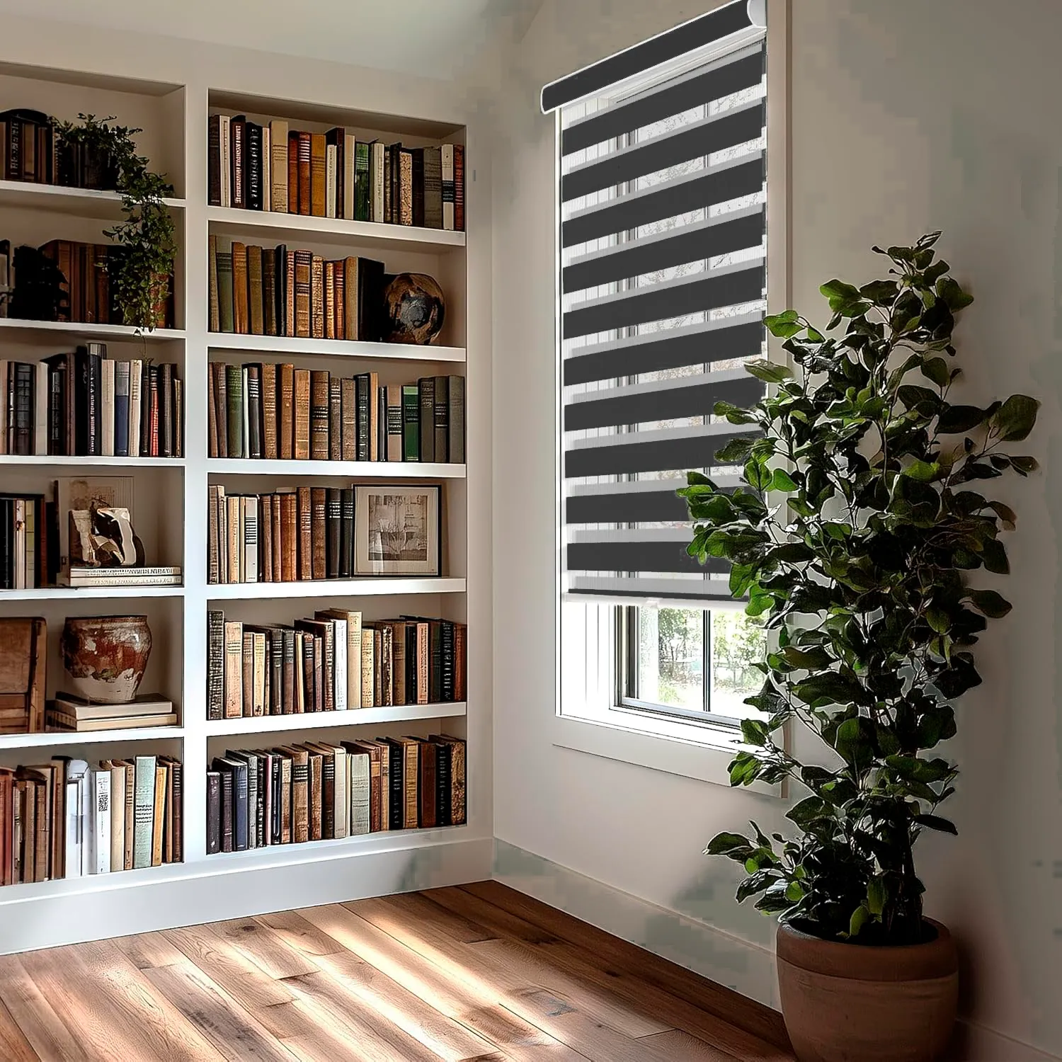 Duo Zebra Screen - Vista de detalle 3 en color black