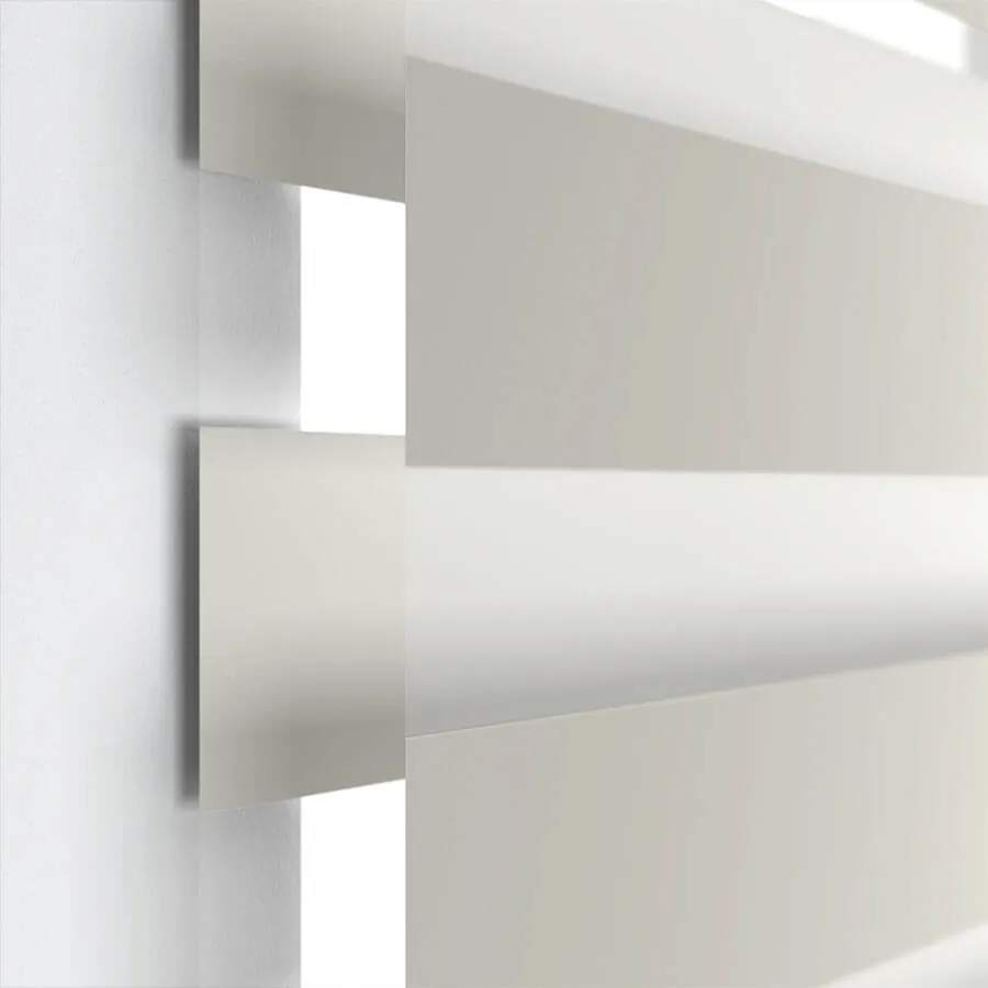 Duo Zebra Nox Blackout - Vista de detalle 4 en color alabaster